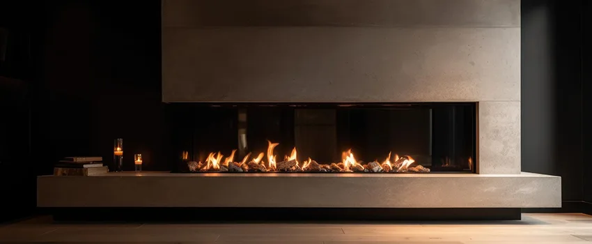 Gas Fireplace Ember Bed Design Services in Great Falls, Virginia